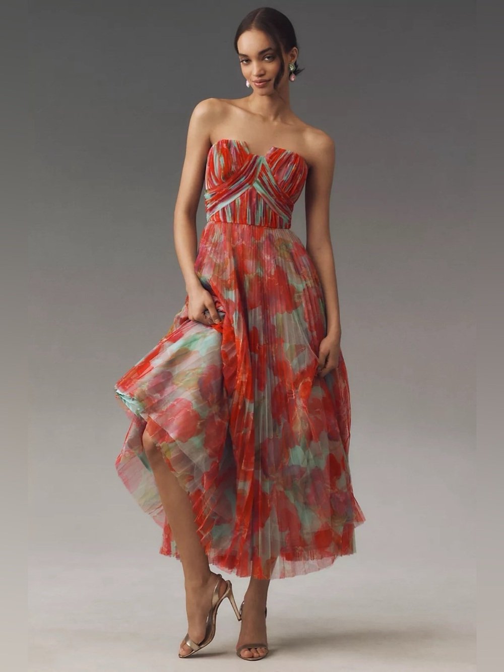 Hutch Corene Gown in Ivory/ Red x Ray (new sealed in bag)